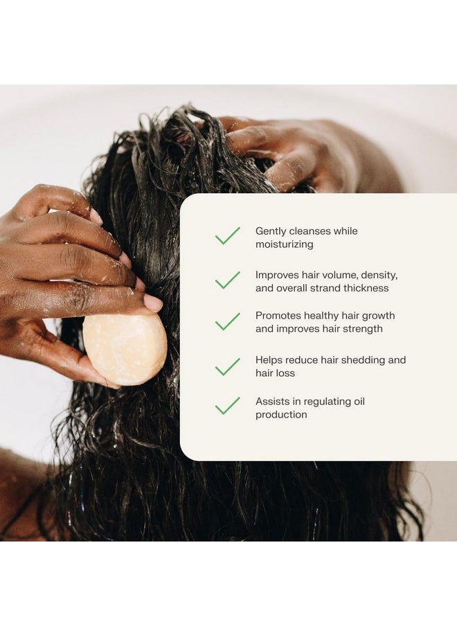 The Earthling Co. - The Earthling Co. Shampoo Bar - Promote Hair Growth, Strengthen & Volumize All Hair Types - Paraben & Sulfate Free formula with Natural, Vegan Ingredients (Vanilla Coconut, 3 oz) - Image 1