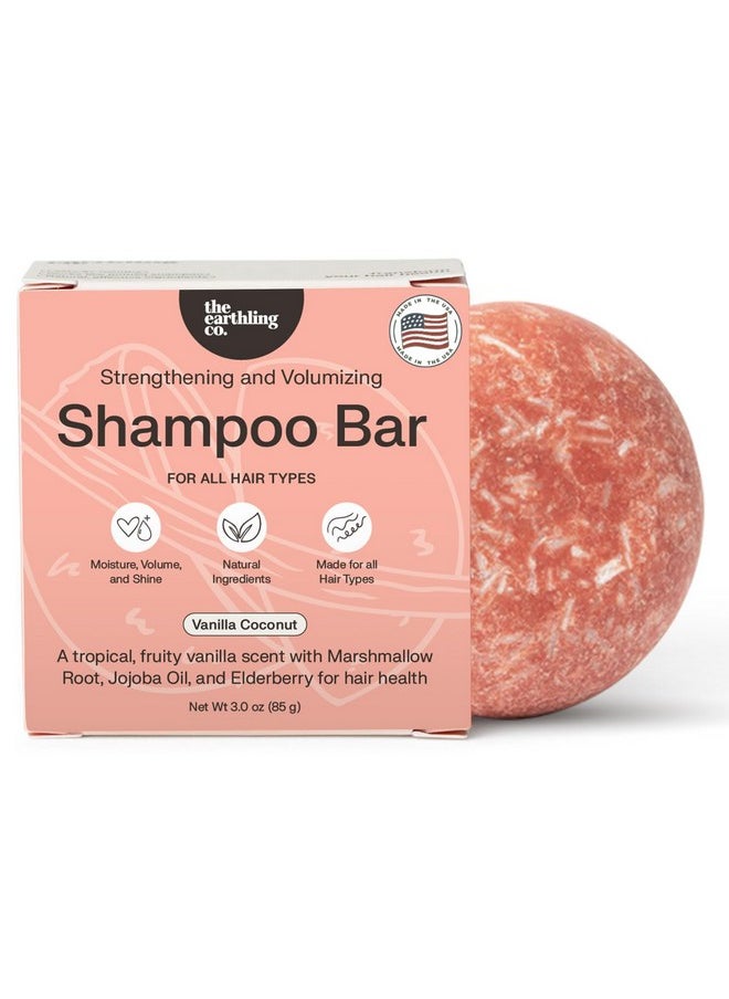 The Earthling Co. - The Earthling Co. Shampoo Bar - Promote Hair Growth, Strengthen & Volumize All Hair Types - Paraben & Sulfate Free formula with Natural, Vegan Ingredients (Vanilla Coconut, 3 oz) - Image 1