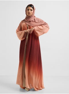 V-Neck Ombre Flared Sleeve Abaya - pzsku/Z10A91239B09E3D7973E0Z/45/_/1737356650/47f98057-e661-41ad-9b49-4ee330ff63b3