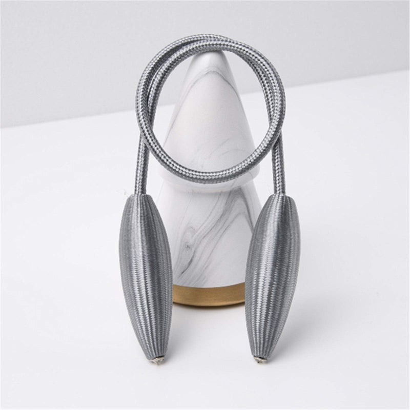 SWTOOL 2-Pack Curtain Holdbacks Curtains Tiebacks Home Decorative Window Drape Twist TieBacks Random Modelling Curtain Holdbacks (Silver) - Image 4