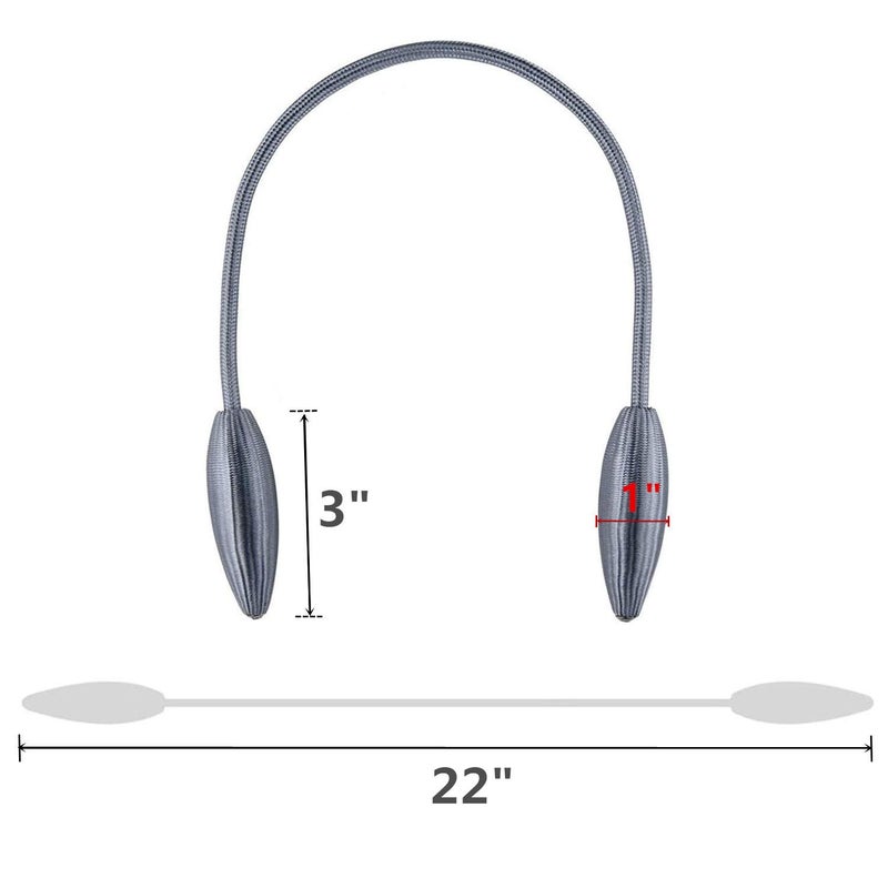 SWTOOL 2-Pack Curtain Holdbacks Curtains Tiebacks Home Decorative Window Drape Twist TieBacks Random Modelling Curtain Holdbacks (Silver) - Image 2