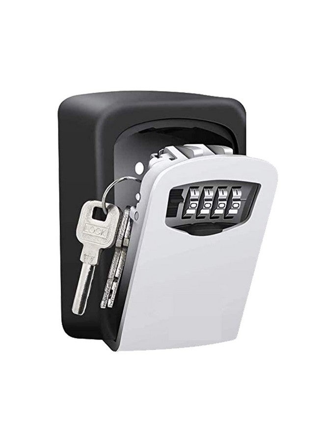 GOBBLER Black & Silver Wall Mounted Metal Key Safe Storage Box for Keys with Combination Code Password (KLB-14) - Image 1