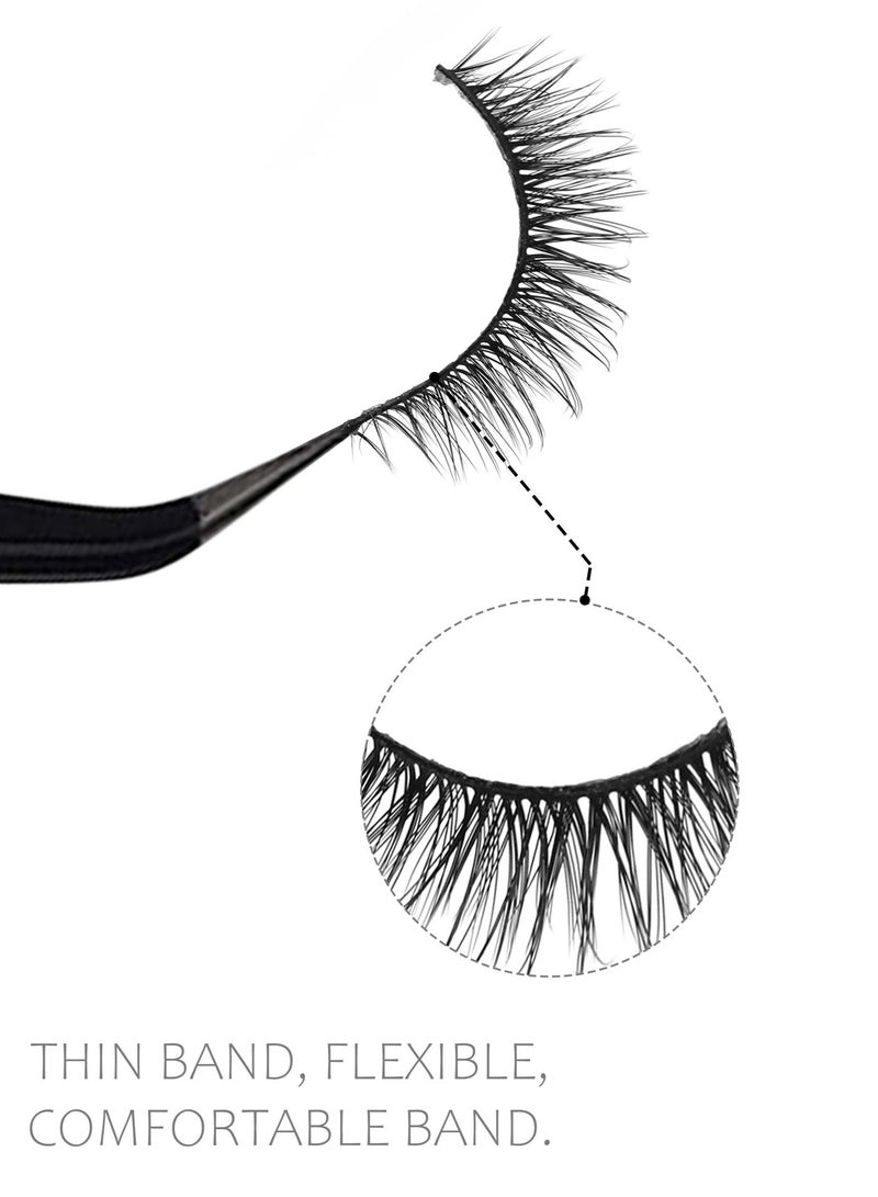 OH! LALASH Copy Mink Strip Lashes - Short, Natural, 10mm for Daily Wear - Image 4