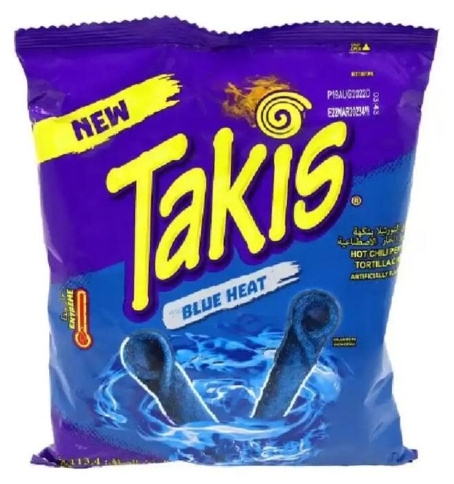 Taki's رقائق التورتيلا الملفوفة بنكهة تاكيس الزرقاء - 113 جرام