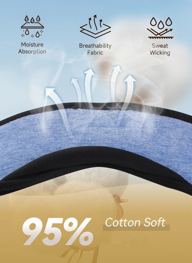 TOPOINT Sleep Mask with Headphones Bluetooth 5.4 Wireless, Sleep Headphones Earphones Earbuds with Microphone HD Speakers Music, Blackout Eye Mask for Sleeping Travel Meditation Men Women Cool Gadgets - Image 3