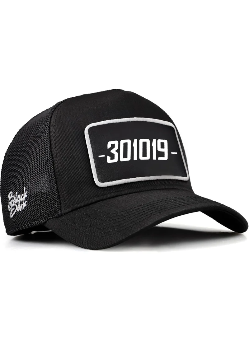 Black Börk Blackbörk V2 Trucker 301019 - Black Cordura Fabric Hat (Cap) with 2 Code Logo