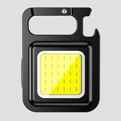 A Aaradhya A Aaradhya Portable Pocket Light with Folding Bracket Bottle Opener and Magnetic Base Small LED Flashlight 800 Lumens COB Rechargeable Keychain for Fishing Walking and Camping 1 PC  - Image 1