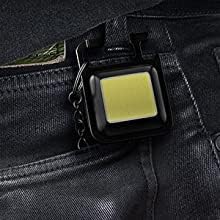 A Aaradhya A Aaradhya Portable Pocket Light with Folding Bracket Bottle Opener and Magnetic Base Small LED Flashlight 800 Lumens COB Rechargeable Keychain for Fishing Walking and Camping 1 PC  - Image 5