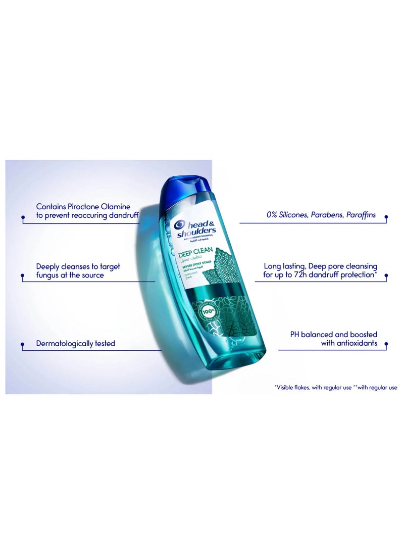 Head & Shoulders Deep Clean Shampoo For Severe Itchy Scalp, 400ml