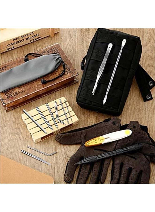 FYLX 13 Paracord FID Set Stainless Steel Stitching Tool Marlinspike for Leather or Paracord Work  Black - Image 5
