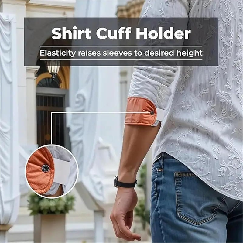 5Pairs Shirt Sleeve Buckle Extension Straps Garters Summer For Men Women Extended Buttons Accessories - Image 4