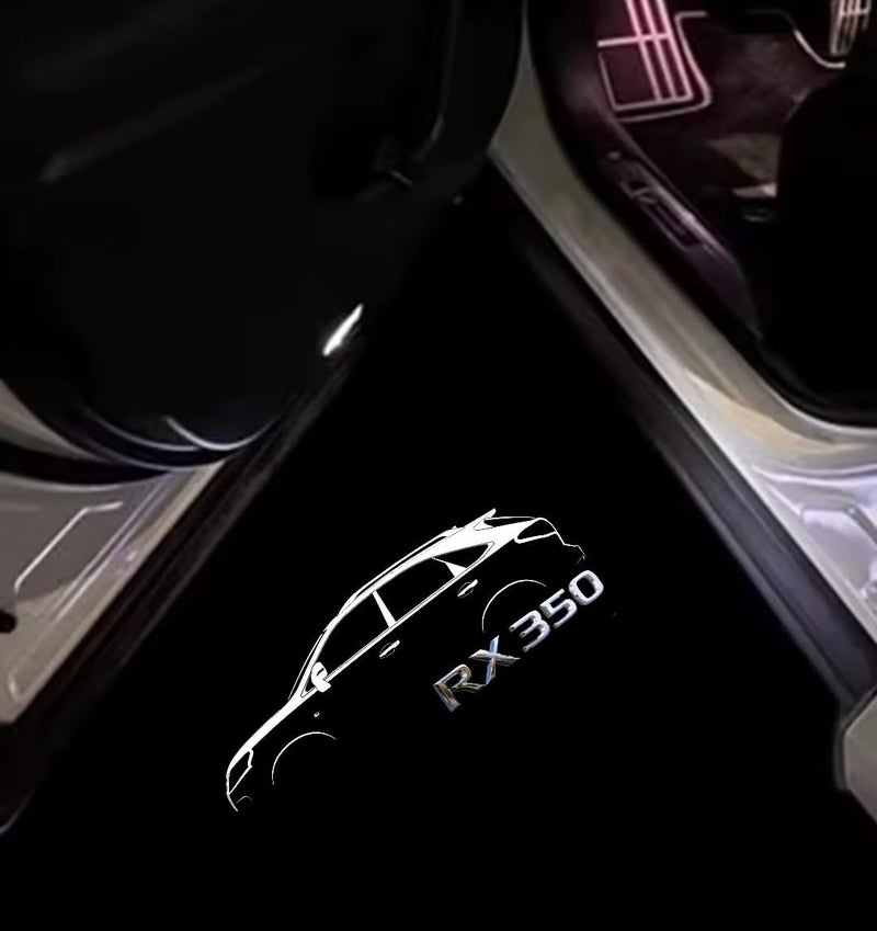 فيريكس مصباح شعار باب لكزس RX350 مناسب، مصباح عرض LED لكزس RX 360، موديلات 2003-2022، ملحقات RX سهلة التركيب، تصميم خاص فائق السطوع لا يبهت، قطعتان - Image 3