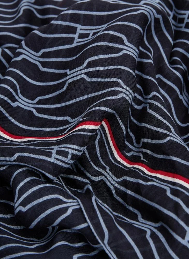 TOMMY HILFIGER Printed Knitted Scarve