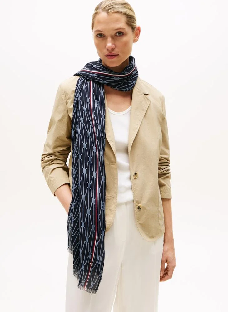 TOMMY HILFIGER Printed Knitted Scarve