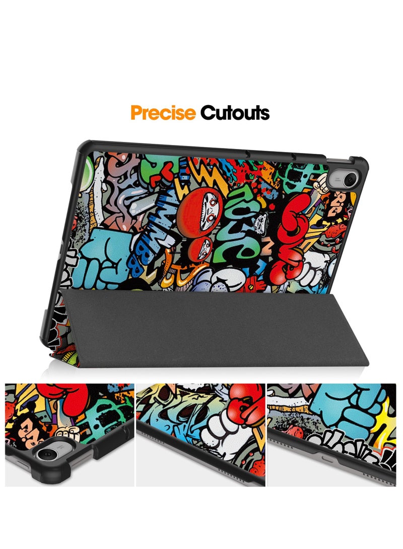 Case for Huawei MatePad 11.5 Tablet Case Leather Folding stand All-inclusive protection Tablet Case for Huawei MatePad 11.5 (Graffiti) - Image 4