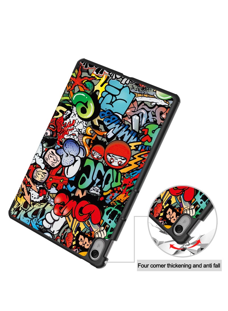 Case for Huawei MatePad 11.5 Tablet Case Leather Folding stand All-inclusive protection Tablet Case for Huawei MatePad 11.5 (Graffiti) - Image 3