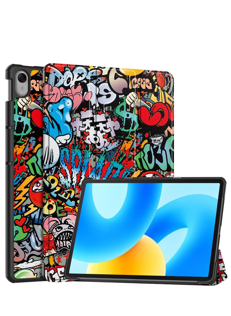 Case for Huawei MatePad 11.5 Tablet Case Leather Folding stand All-inclusive protection Tablet Case for Huawei MatePad 11.5 (Graffiti) - Image 1