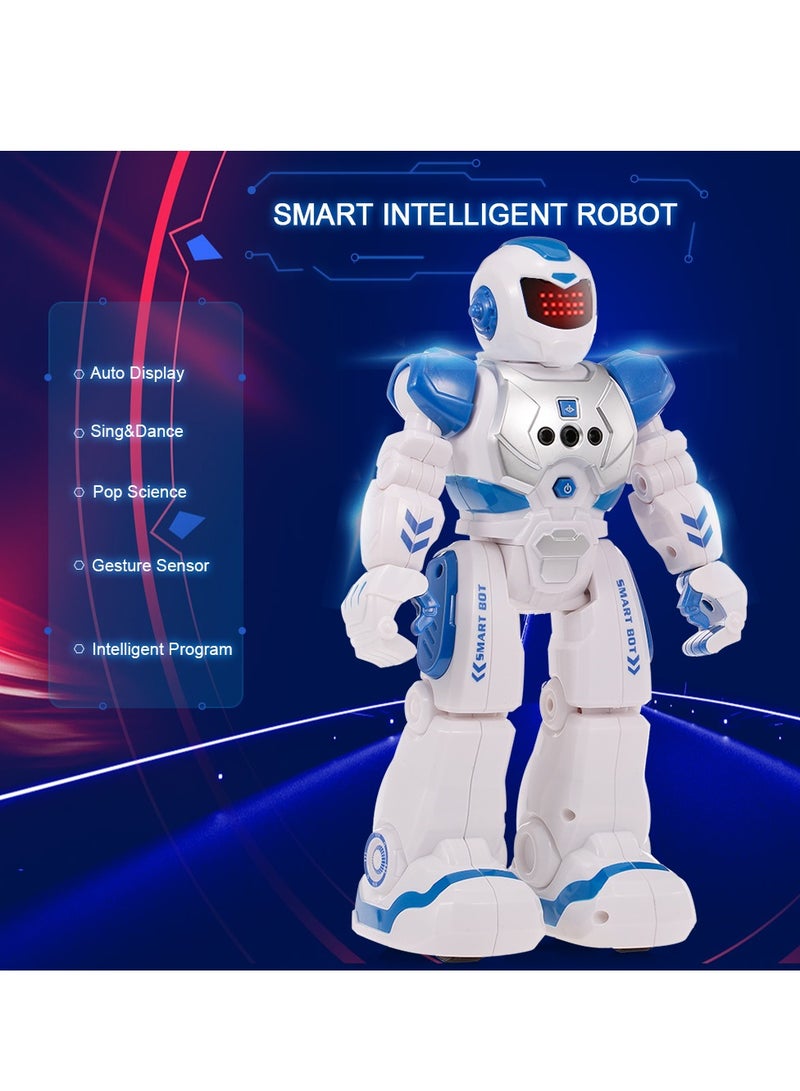 Smart Intelligent Educational Robot Toy,Smart Remote Control Robot for Kids,Intelligent programmable rc Robot Educational Toy, LED Lights Smart Robotics, Gesture Sensing Robot kit Singing Dancing Gi  - Image 2