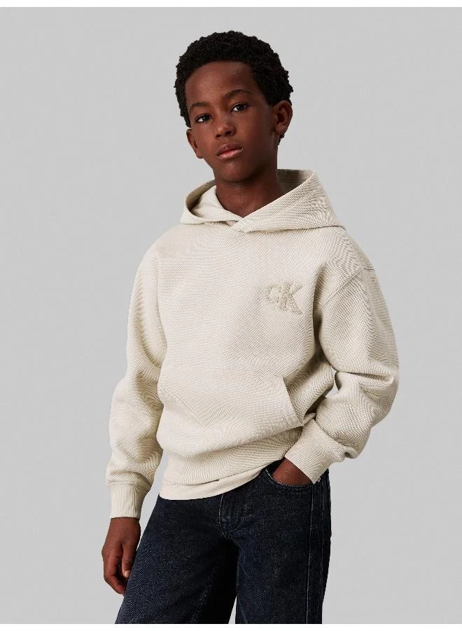 كالفن كلاين جينز BONDED PIQUE TOWEL MONO HOODIE