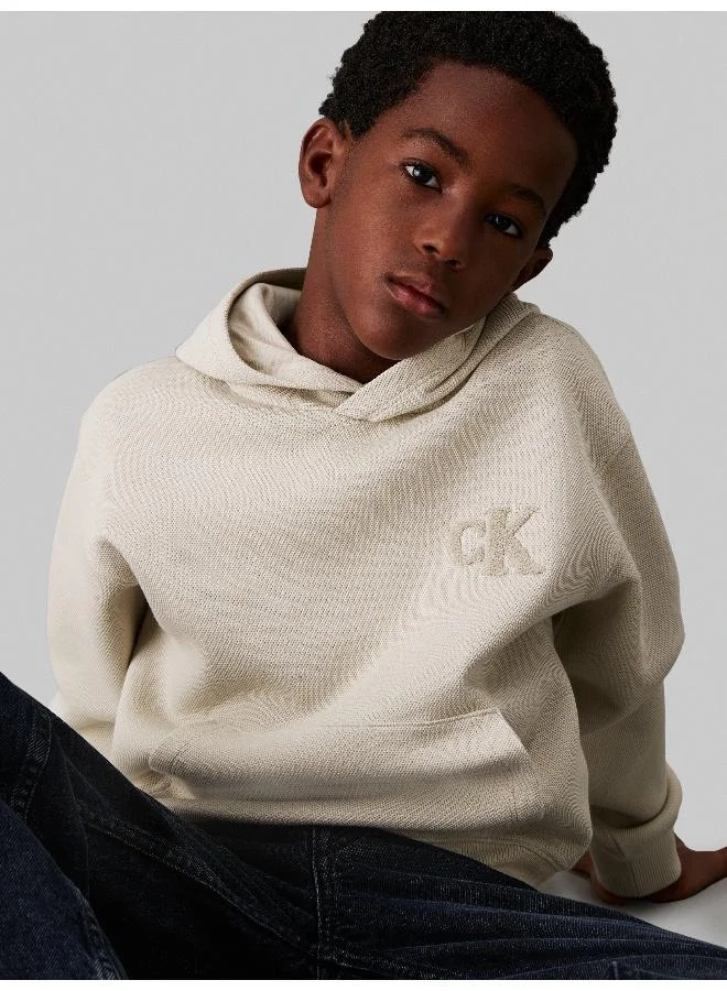 كالفن كلاين جينز BONDED PIQUE TOWEL MONO HOODIE