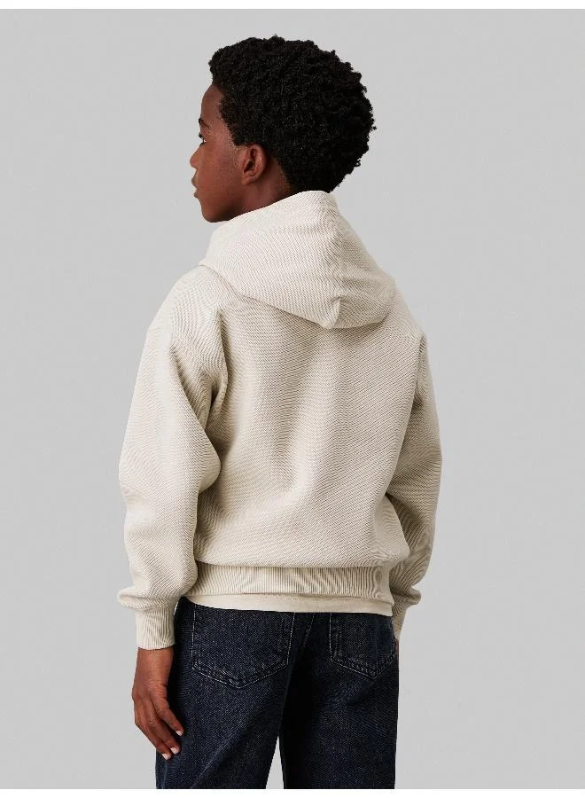 كالفن كلاين جينز BONDED PIQUE TOWEL MONO HOODIE