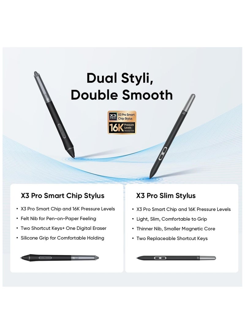 XP-PEN Artist Pro 24 Gen 2 Graphics Drawing Tablet with Screen, 23.8" 165Hz Fully Laminated Display, , Dual 16K Stylus, Professional Drawing Monitor - Image 4