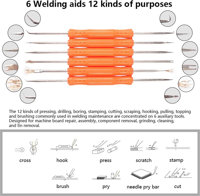 eWINNER Carry Portable Electric Welding & Soldering Iron Kit for welding circuit board appliance repair Home DIY hobbyists jewelry welding all soldering project - Image 3