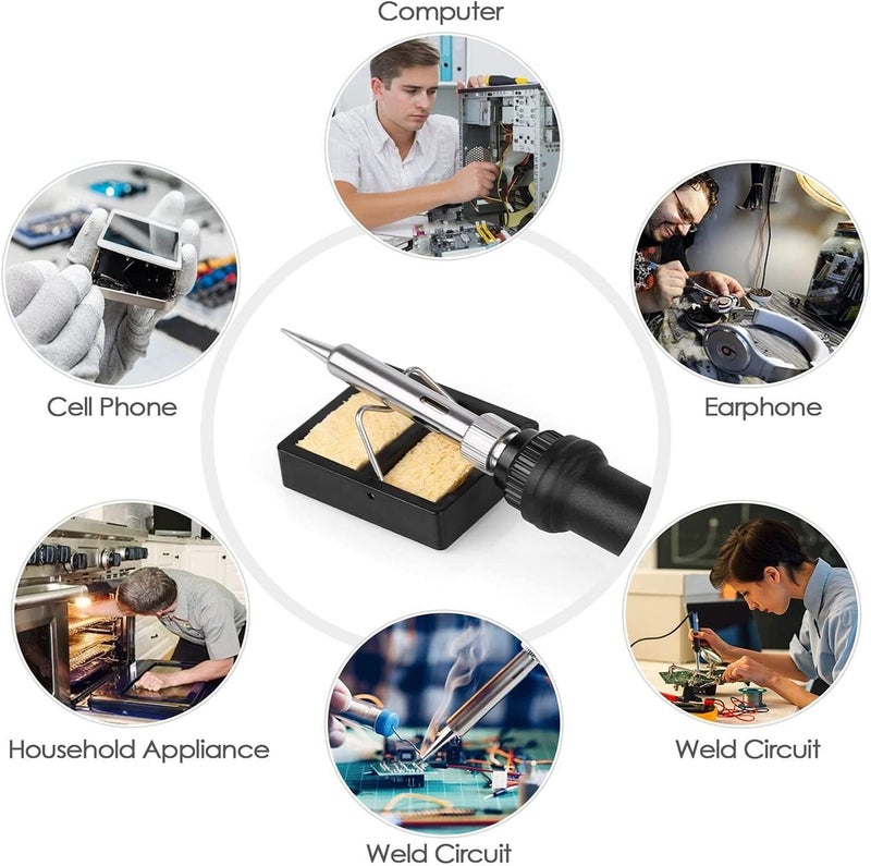 eWINNER Carry Portable Electric Welding & Soldering Iron Kit for welding circuit board appliance repair Home DIY hobbyists jewelry welding all soldering project - Image 5