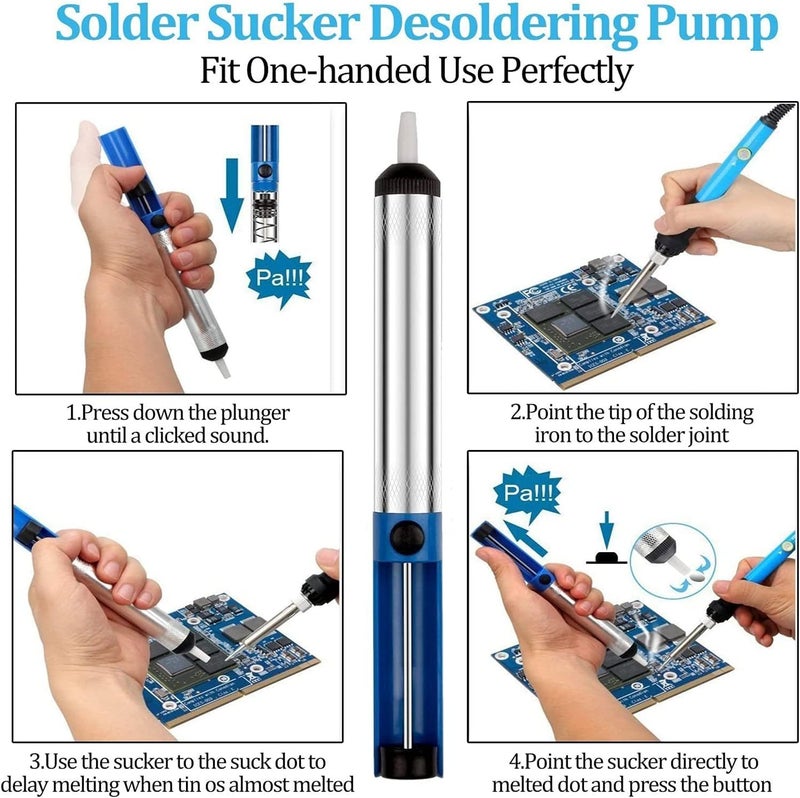 eWINNER Carry Portable Electric Welding & Soldering Iron Kit for welding circuit board appliance repair Home DIY hobbyists jewelry welding all soldering project - Image 2