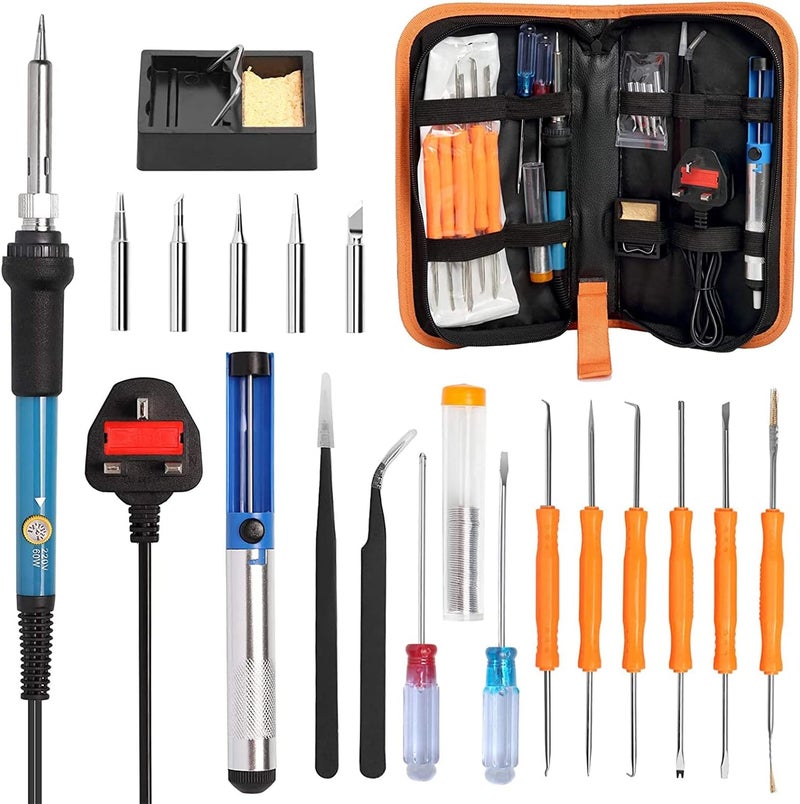 eWINNER Carry Portable Electric Welding & Soldering Iron Kit for welding circuit board appliance repair Home DIY hobbyists jewelry welding all soldering project - Image 1