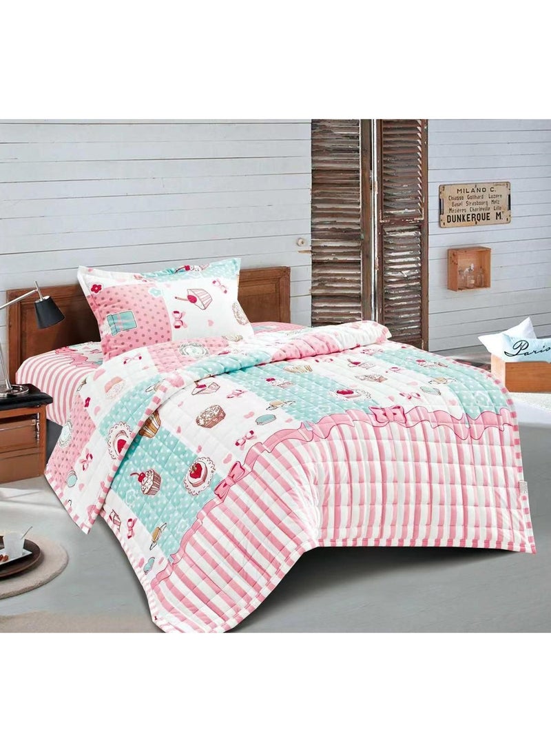 مينج لي مفرش اطفال رسوم مخمل مضغوط ناعم