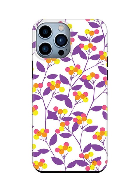 Tough Pro Series Case for Apple iPhone 14 Pro Max Dual Layer hybrid PC & TPU Customized Mobile Cover Shield with inner TPU protection Matte Finish - Purple Spring