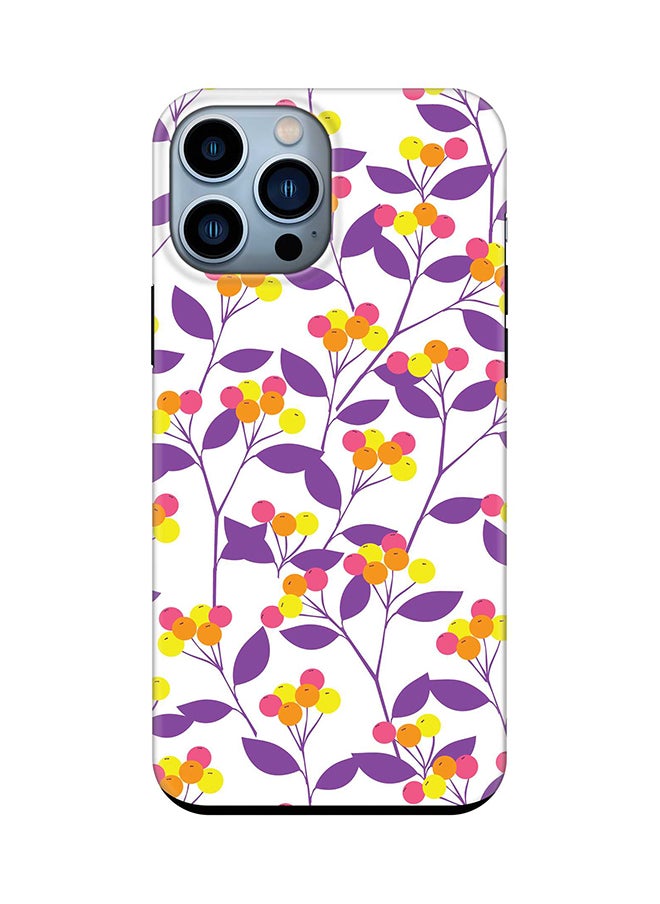 Tough Pro Series Case for Apple iPhone 14 Pro Max Dual Layer hybrid PC & TPU Customized Mobile Cover Shield with inner TPU protection Matte Finish - Purple Spring