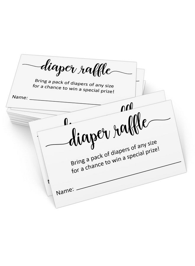 321 دن تذاكر يانصيب الحفاضات المصنوعة في الولايات المتحدة الأمريكية مقاس 3.5 × 2 باللون الأبيض مع خط اسم لعبة استحمام الطفل أدخل للفوز بجائزة الرسم، مجموعة صغيرة مكونة من 50 قطعة - Image 1