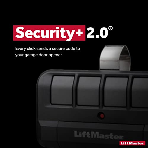 LiftMaster 894LT 4-Button Learning Garage Door Opener Remote Control - with Visor Clip - Use with myQ App - Works with Up to 4 Doors - Learning Remote Garage Door Opener - Sends a New Code - 1 Pack - Image 4
