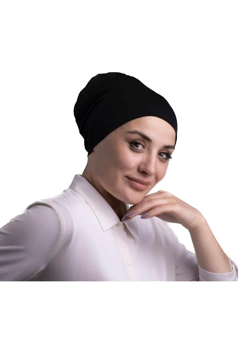 أوزيغالور غطاء رأس قطني نسائي قابل للتمدد تحت الحجاب، غطاء رأس نسائي، إكسسوار حجاب. - Image 3