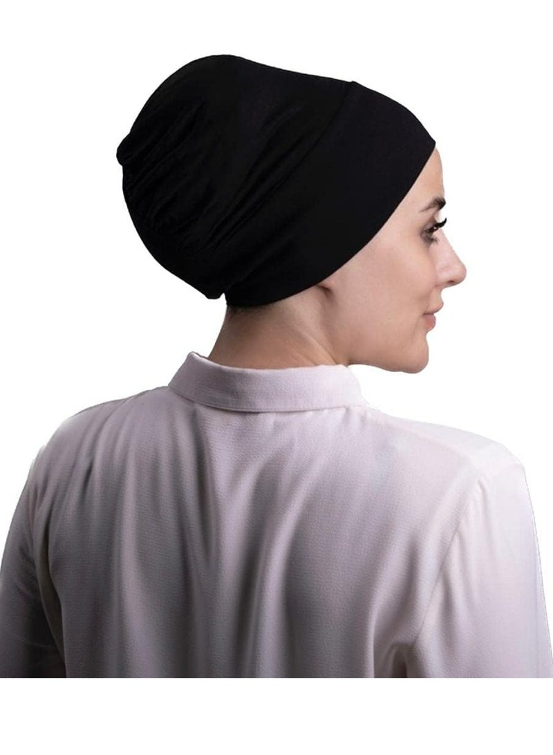 أوزيغالور غطاء رأس قطني نسائي قابل للتمدد تحت الحجاب، غطاء رأس نسائي، إكسسوار حجاب. - Image 1