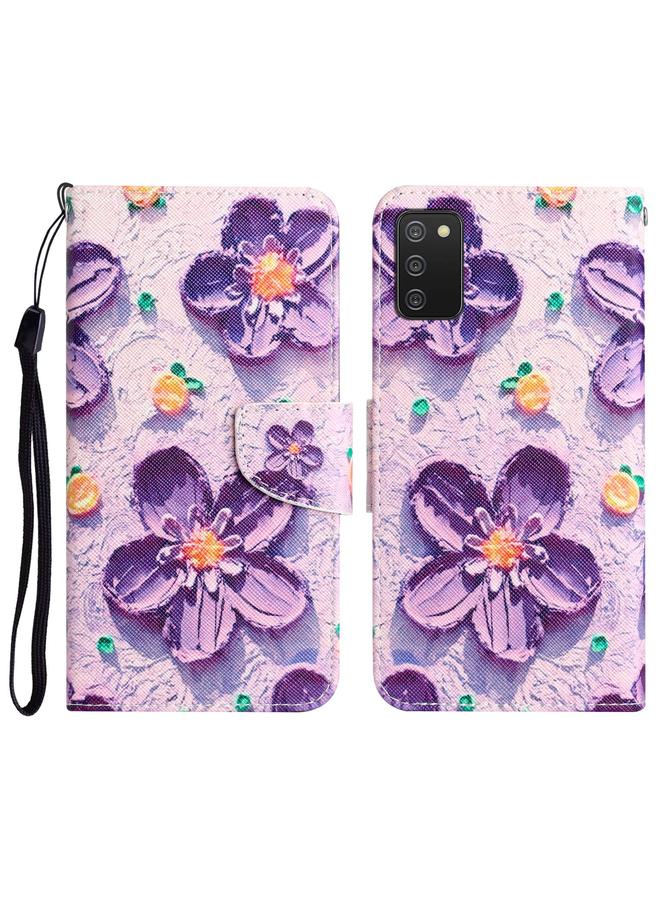 erorex Case For Samsung Galaxy A02s Colored Drawing Leather Phone Case - Image 1