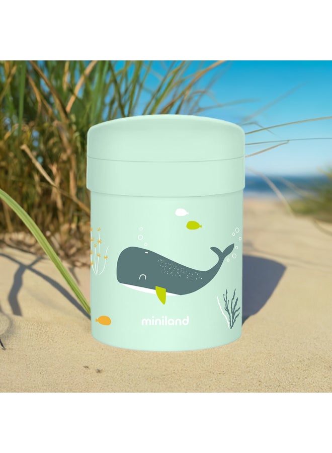 Miniland Thermetic Whaley 700ml food thermos set designed for babies and children - Image 5