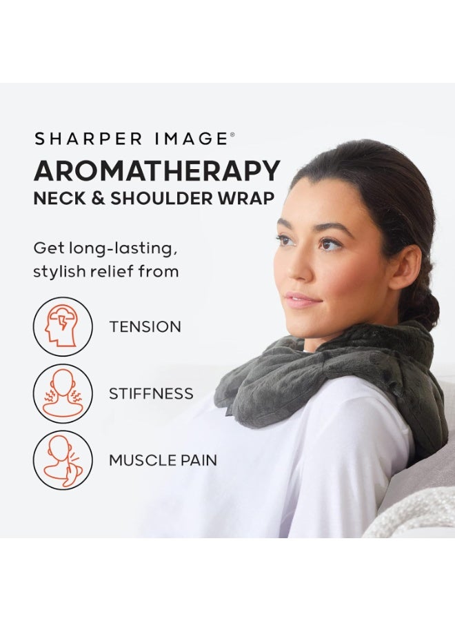 Microwaveable Neck and Shoulder Heating Wrap with 100% Natural Lavender & Herbal Aromatherapy, Soft Plush Pain Relief Pillow - Image 4