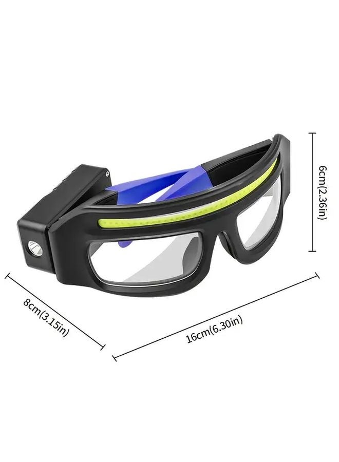Yellow LED Headlamp High Brightness Rechargeable Headlight For Outdoor Cycling Running - Image 4