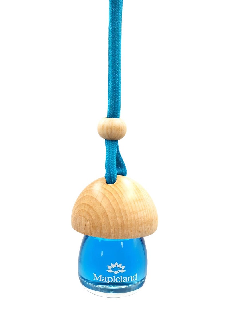 Generic Hanging Air Freshener with Wooden Cap and Blue Scent – 10ml - Image 2