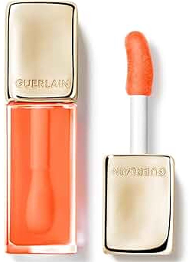 KISSKISS BE GLOW LIP OIL 319 PEACH GLOW - Plumping lip oil - color reviving - 24h hydration