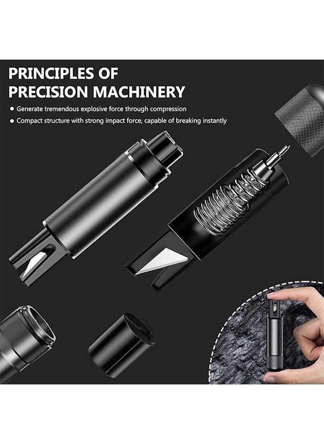 Ocean Portable Safe Hammer Glass Breaker, Car Safety Hammer Emergency Escape Tool, Seat Belt Cutter Emergency Escape Tool Black  - Image 3