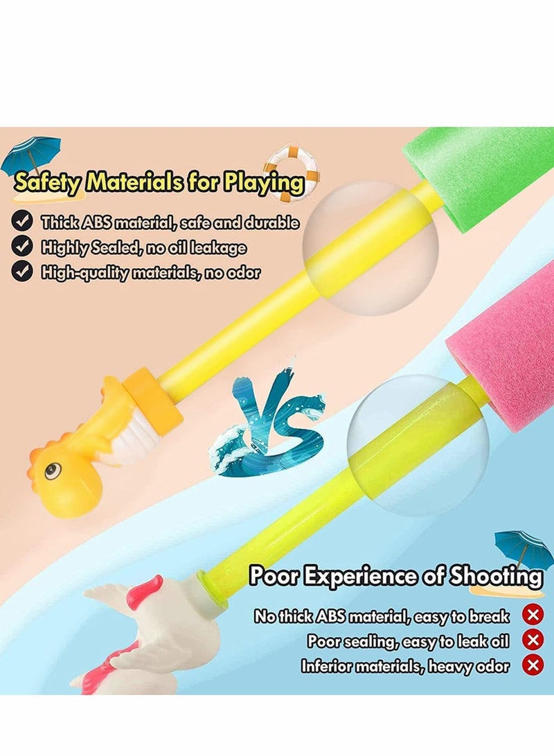 SYOSI Water Squirt Gun for Kids, 8 Pack Dinosaur Foam Waters Blaster, 35 ft Range Pool Squirter Soaker, Toddler Shooter Summer Outdoor Backyard Beach Party - Image 4