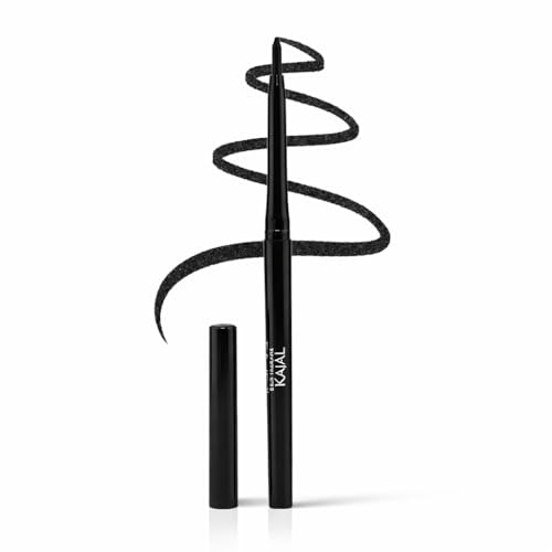 Barva's 100% Natural Kajal Pencil Stick Enriched with Vitamin E, Fragrance-Free, Intense Black, 0.25g - Image 1