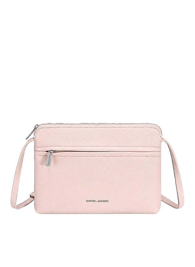 David Jones Crossbody Bag for women model CH21031-1| Passport bag with adjustable strap and external pocket for everyday use| modern minimal faux leather crossbody bag