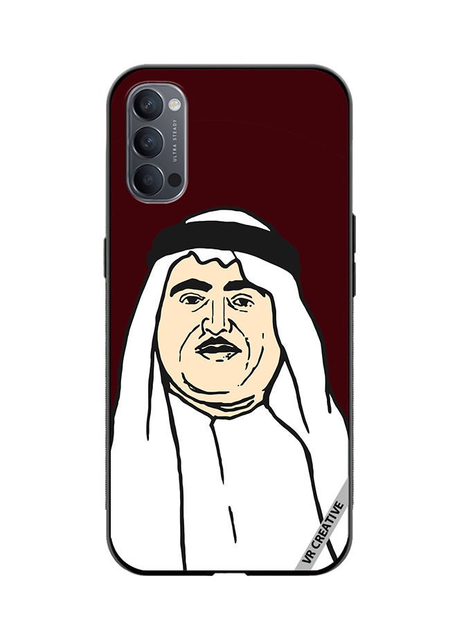 VR CREATIVE Protective Case Cover For Oppo Reno4 Pro 5G Sheikh Khalid Bin Mohammed Al Qasimi Design Multicolour - Image 1