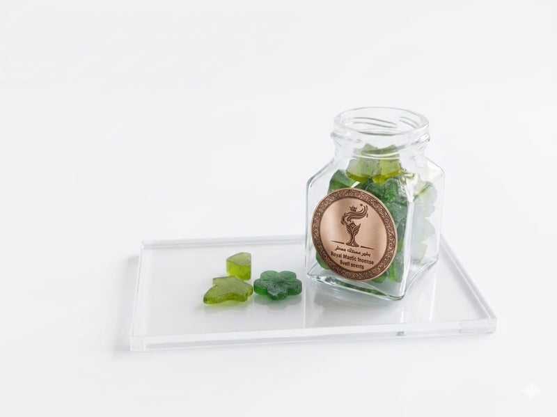 Mustaka Bukhoor Incense with fragrance of Nectar d'Or and Berry Musk, Glass Jar Resin Form, hand-made - Image 4