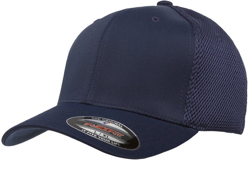 Flexfit Mens Ultrafibre Airmesh Fitted Trucker Hat, Navy, Small-Medium US - Image 1